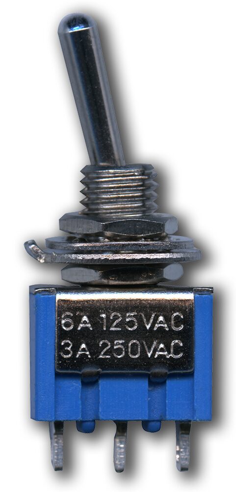 Switches — DPDT 6-Lug On-On-On Mini Toggle